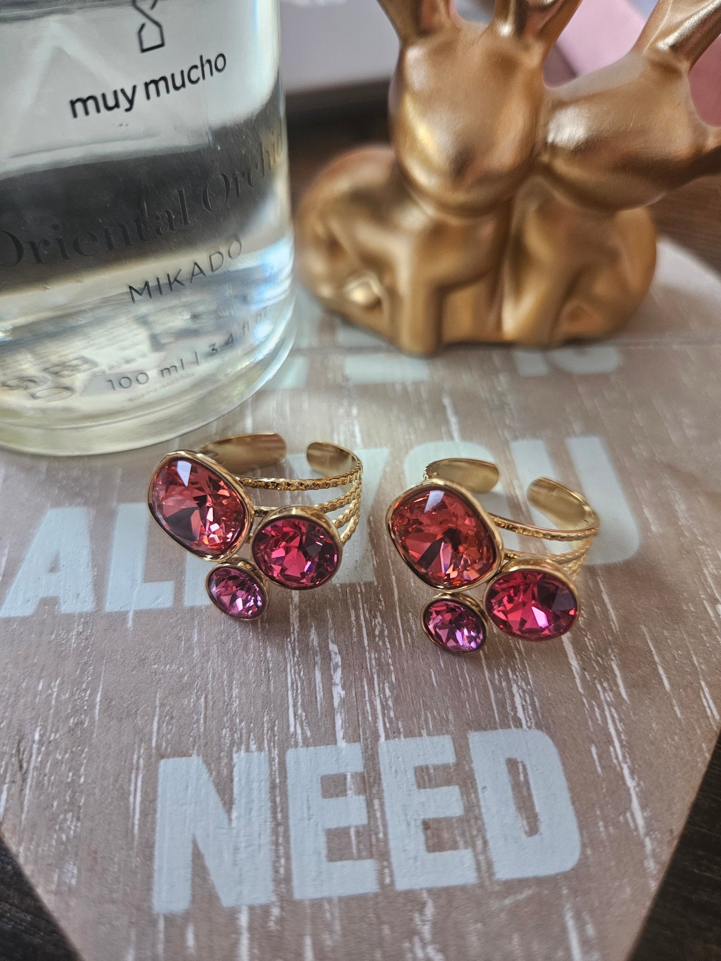 Bague orange swaroski