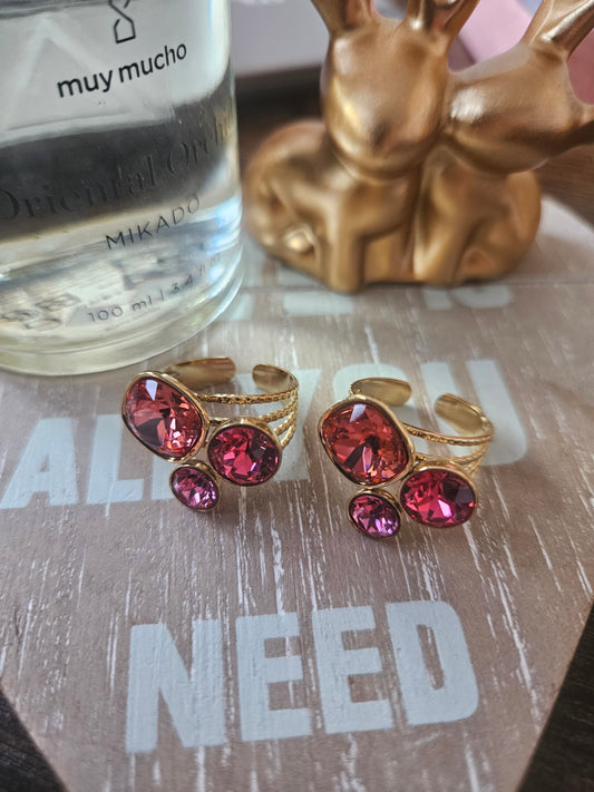 Bague orange swaroski