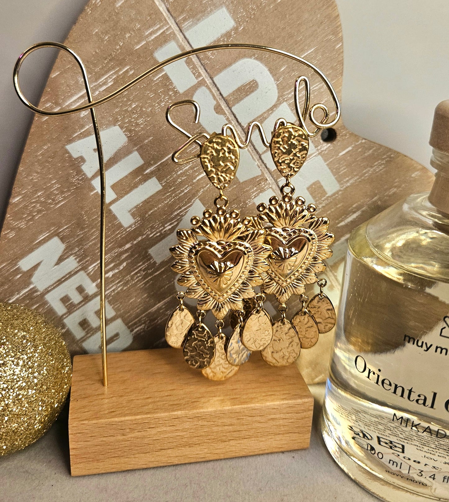Boucles d'oreilles coeur royal