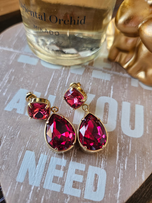 Boucles d'oreilles cristal