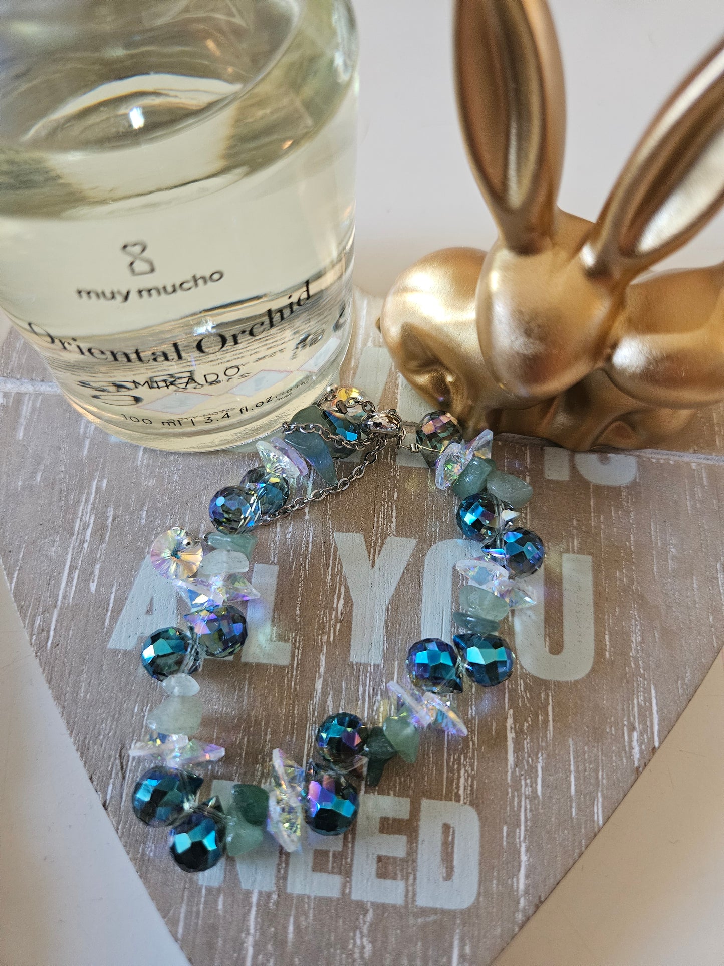 Bracelet cristal vert