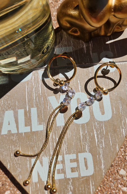Boucles d'oreilles cristal