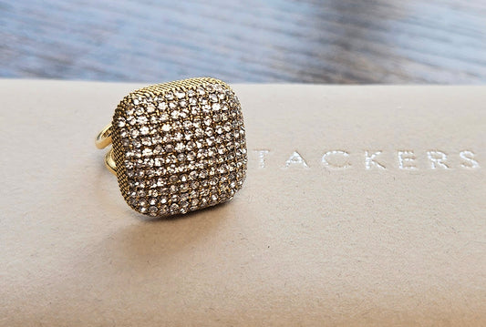 Bague carre zirconium