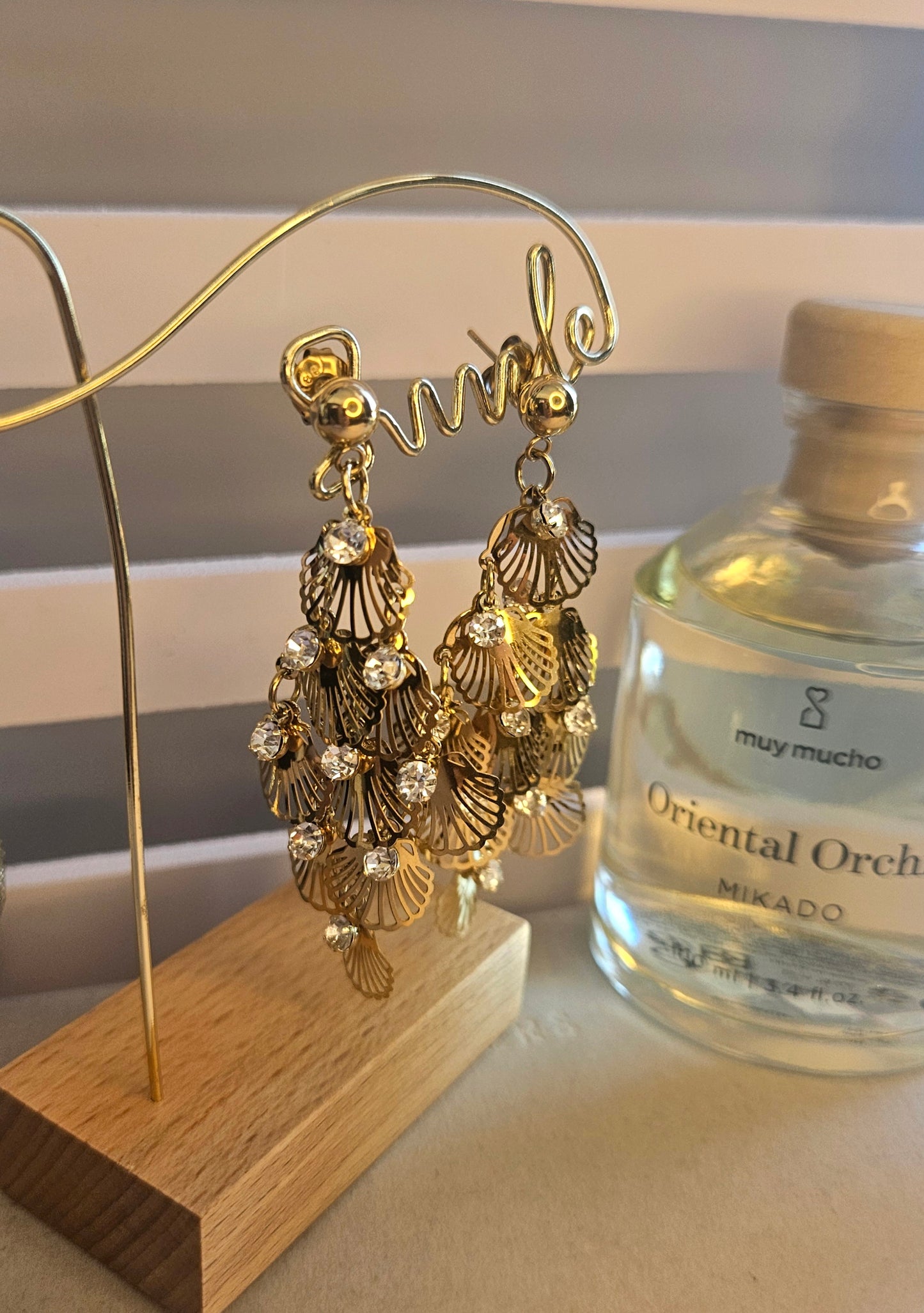 Boucles zirconium petales