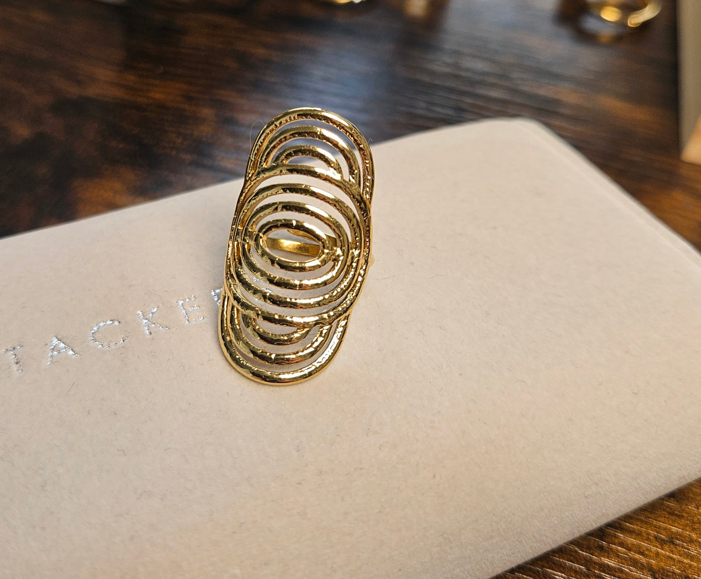 Bague anneaux concentriques